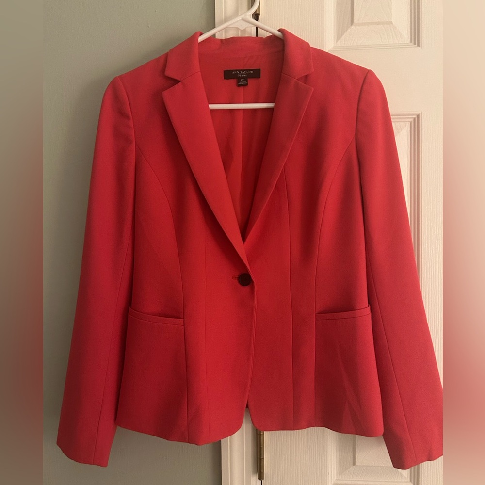 Women's pinkish red blazer